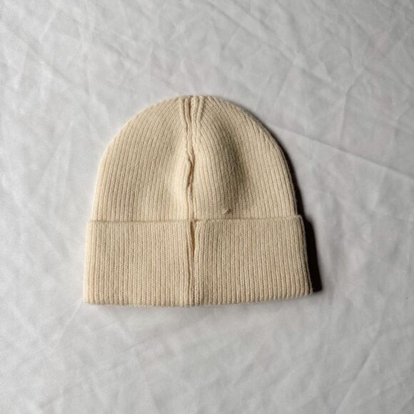 Revolve Aspen Co. Cream and Red Beanie - Picture 5 of 7